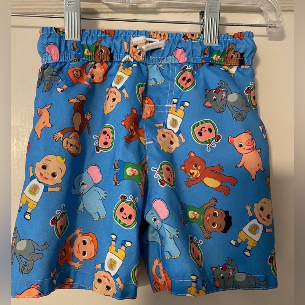 CoComelon Board Shorts Blue size 2T
